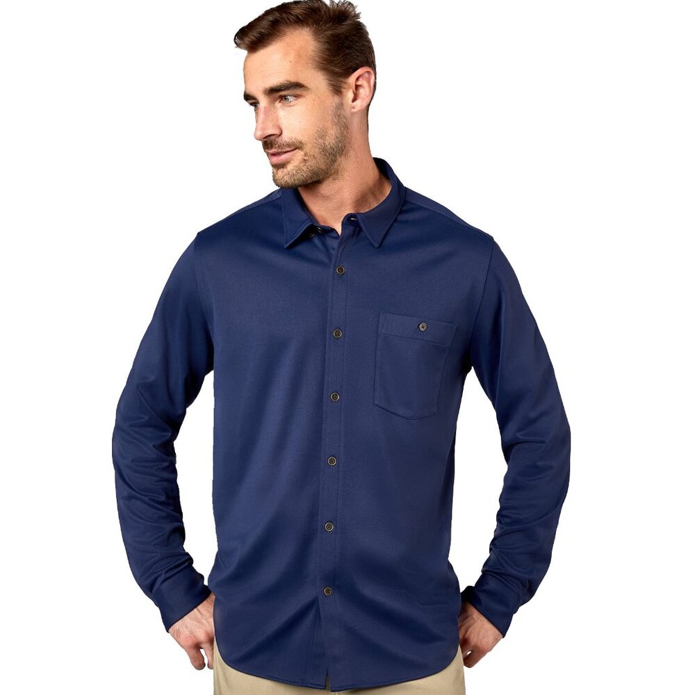 RHONE Men’s Clothing Hardy Flannel along-Sleeve Woven Shirt